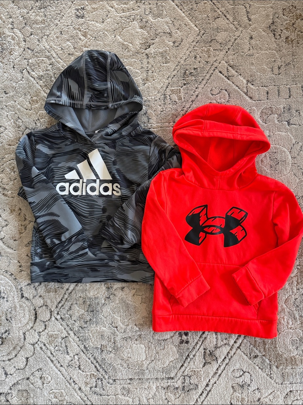 Boys 4T Adidas & Under Armour Logo Hoodies